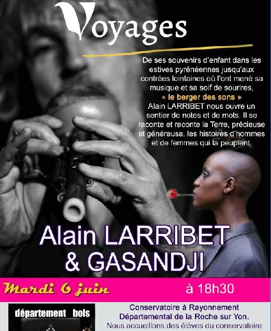 Alain Larribet et Gasandji en duo à La Roche Sur Yon